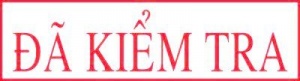 Con dấu đã kiểm tra